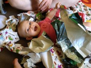 Annabelle in Wrapping Paper