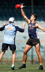 West Coast Eagles players preparing for the 2015 AFL season